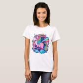 Lebhafte Fantasie von Unicorn T-Shirt (Vorne ganz)