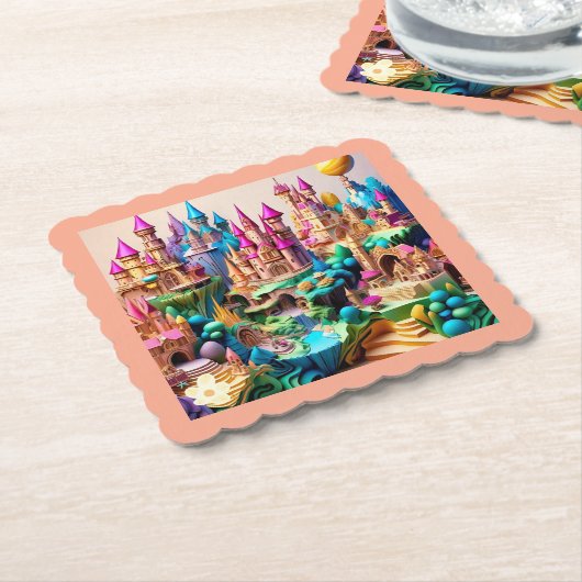 "Lebhafte Fantasieträume" Untersetzer (angewinkelt)