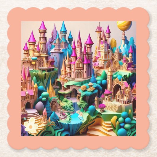 "Lebhafte Fantasieträume" Untersetzer (Vorderseite)