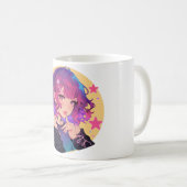 Lebhafte Fantasy Girl Coffee Mugs Kaffeetasse (VorderseiteRechts)