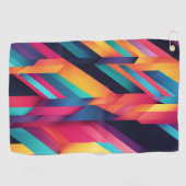 Lebhafte Farbblöcke Golfhandtuch (Horizontal)