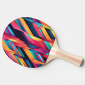 Lebhafte Farbblöcke Tischtennis Schläger (Seitenansicht)