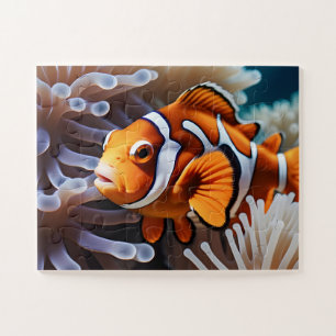 Lebhafte Farbe Clownfisch Puzzle