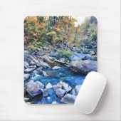 Lebhafte Farbe landschaftlicher Felsenstrom Mousep Mousepad (Mit Mouse)