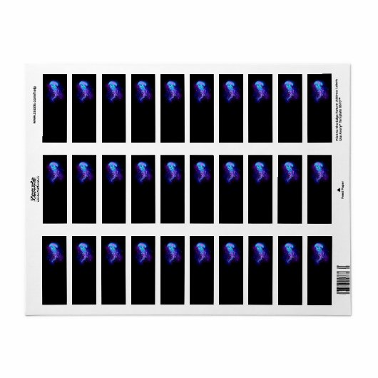 Lebhafte Farbe leuchtende Qualle (Vorne)