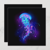 Lebhafte Farbe leuchtende Qualle Ankündigung (Vorne/Hinten)