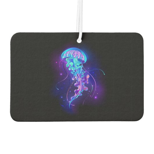 Lebhafte Farbe leuchtende Qualle Autolufterfrischer (Rückseite)