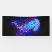 Lebhafte Farbe leuchtende Qualle Banner (Horizontal)