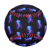 Lebhafte Farbe leuchtende Qualle Baseball (Vorderseite)