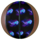 Lebhafte Farbe leuchtende Qualle Basketball (Vertikal)