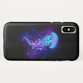 Lebhafte Farbe leuchtende Qualle Case-Mate iPhone Hülle (Rückseite (Horizontal))