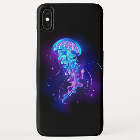Lebhafte Farbe leuchtende Qualle Case-Mate iPhone Hülle (Rückseite)