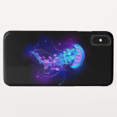 Lebhafte Farbe leuchtende Qualle Case-Mate iPhone Hülle (Rückseite (Horizontal))