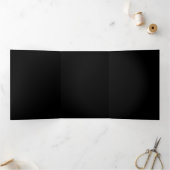 Lebhafte Farbe leuchtende Qualle Dreifach-gefaltete Programmkarte (Innenseite)