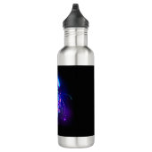 Lebhafte Farbe leuchtende Qualle Edelstahlflasche (Rechts)