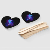 Lebhafte Farbe leuchtende Qualle Fächer (Non-assembled)