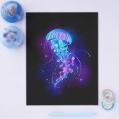 Lebhafte Farbe leuchtende Qualle Flyer (Einzeln)