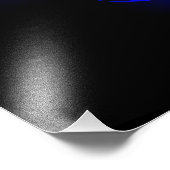 Lebhafte Farbe leuchtende Qualle Fotodruck (Ecke)