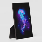 Lebhafte Farbe leuchtende Qualle Fotoplatte (Seite)