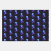 Lebhafte Farbe leuchtende Qualle Geschenkpapier Set (Vorderseite 3)