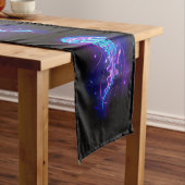 Lebhafte Farbe leuchtende Qualle Kurzer Tischläufer (Beispiel)