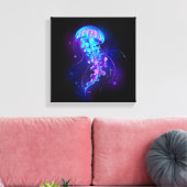 Lebhafte Farbe leuchtende Qualle Leinwanddruck (Insitu (Wohnzimmer))