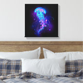 Lebhafte Farbe leuchtende Qualle Leinwanddruck (Insitu (Schlafzimmer))