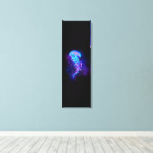 Lebhafte Farbe leuchtende Qualle Leinwanddruck (Insitu (Holzboden))