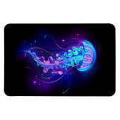 Lebhafte Farbe leuchtende Qualle Magnet (Horizontal)