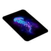 Lebhafte Farbe leuchtende Qualle Magnet (Rechte Seite)