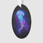 Lebhafte Farbe leuchtende Qualle Ornament (Vorderseite)
