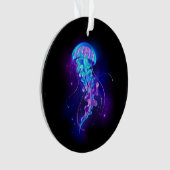 Lebhafte Farbe leuchtende Qualle Ornament (Vorderseite)