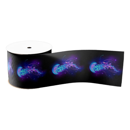 Lebhafte Farbe leuchtende Qualle Ripsband (Spule)