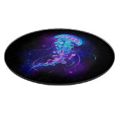 Lebhafte Farbe leuchtende Qualle Schneidebrett (Ecke)