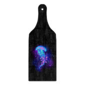 Lebhafte Farbe leuchtende Qualle Schneidebrett (Vorderseite)