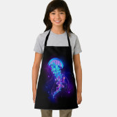 Lebhafte Farbe leuchtende Qualle Schürze (Insitu)