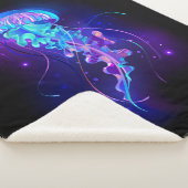 Lebhafte Farbe leuchtende Qualle Sherpadecke (3/4)