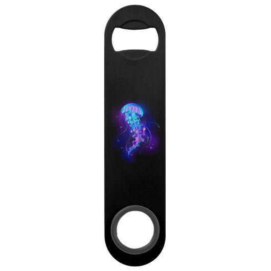 Lebhafte Farbe leuchtende Qualle Speed Flaschenöffner (Vorderseite)