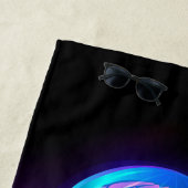 Lebhafte Farbe leuchtende Qualle Strandtuch (Beispiel)