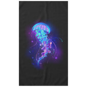 Lebhafte Farbe leuchtende Qualle Tischdecke (Vorderseite)