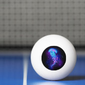 Lebhafte Farbe leuchtende Qualle Tischtennisball (Netto)