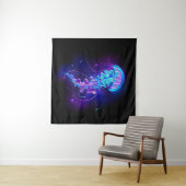 Lebhafte Farbe leuchtende Qualle Wandteppich (Beispiel (Horizontal))