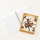 "Lebhafte Farben der Bewegung" Notizblock (Innenseite)