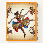 "Lebhafte Farben der Bewegung" Notizblock (Rückseite)