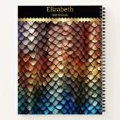 Lebhafte Farben der Haut einer giftigen Schlange Notizblock (Rückseite)