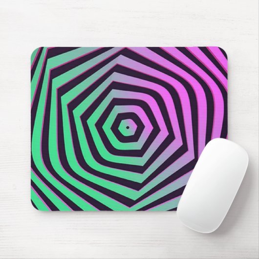 Lebhafte Farben der Spiralkunst Mousepad (Mit Mouse)