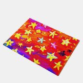Lebhafte Farben der Sterne. Jetzt kaufen Fußmatte (Schrägansicht)