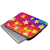 Lebhafte Farben der Sterne. Jetzt kaufen Laptopschutzhülle (Vorne Knopf)