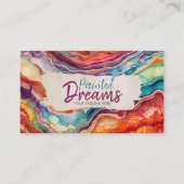 Lebhafte Farben der Wasserfauna Abstrakt Visitenkarte (Vorderseite)