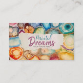 Lebhafte Farben der Wasserfauna Abstrakt Visitenkarte (Vorderseite)